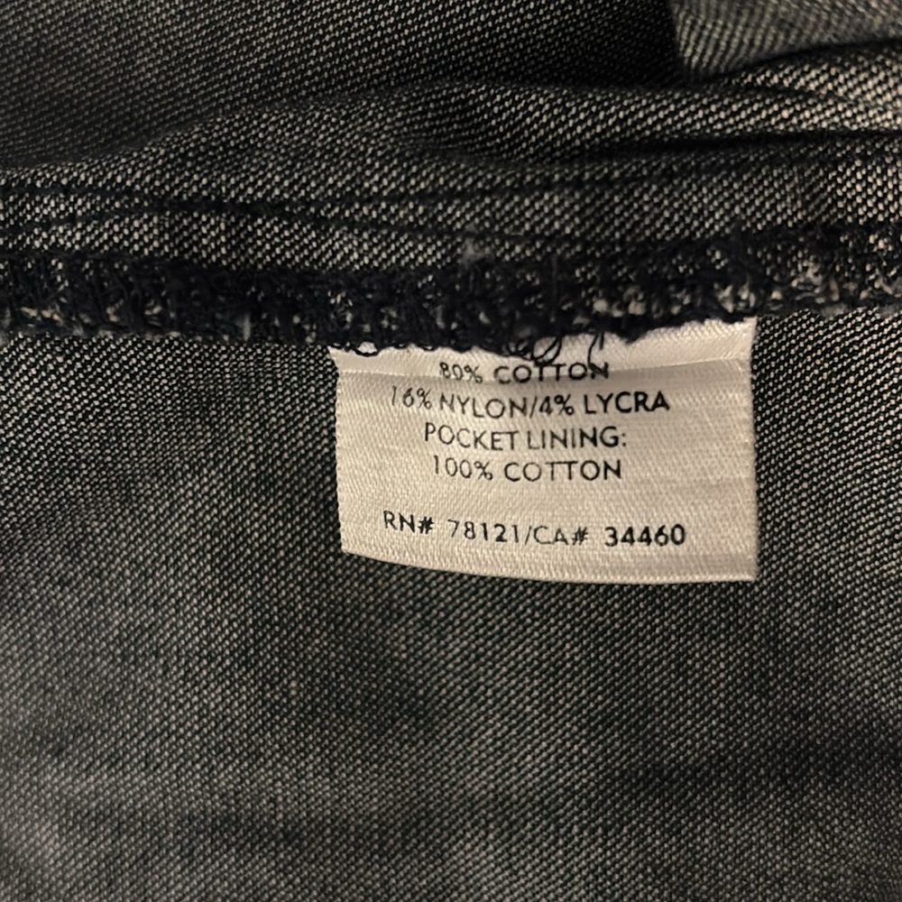 Eileen Fisher denim jean jacket dark rinse SZ 3X plus size snap button casual - Picture 4 of 13